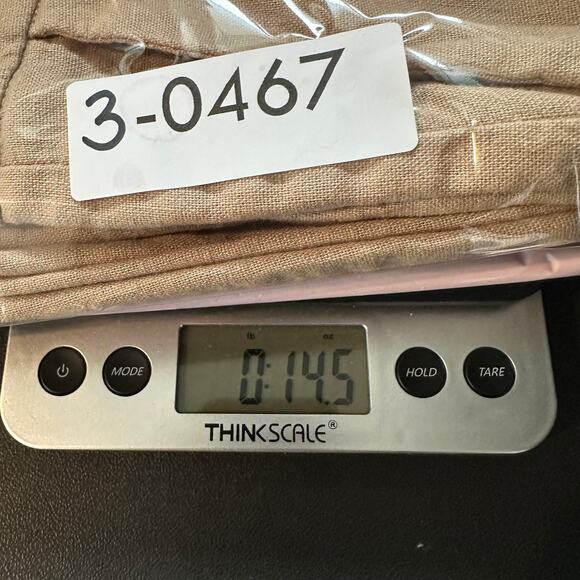 Anne Klein Linen Wide Leg Pants Size 14 Tan Cropped Coastal Beachy Preppy EUC - Picture 10 of 10